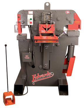 EDWARDS 60-TON IRONWORKER, 3-PHSE, MODEL#JAWS-60TON, **NEW**