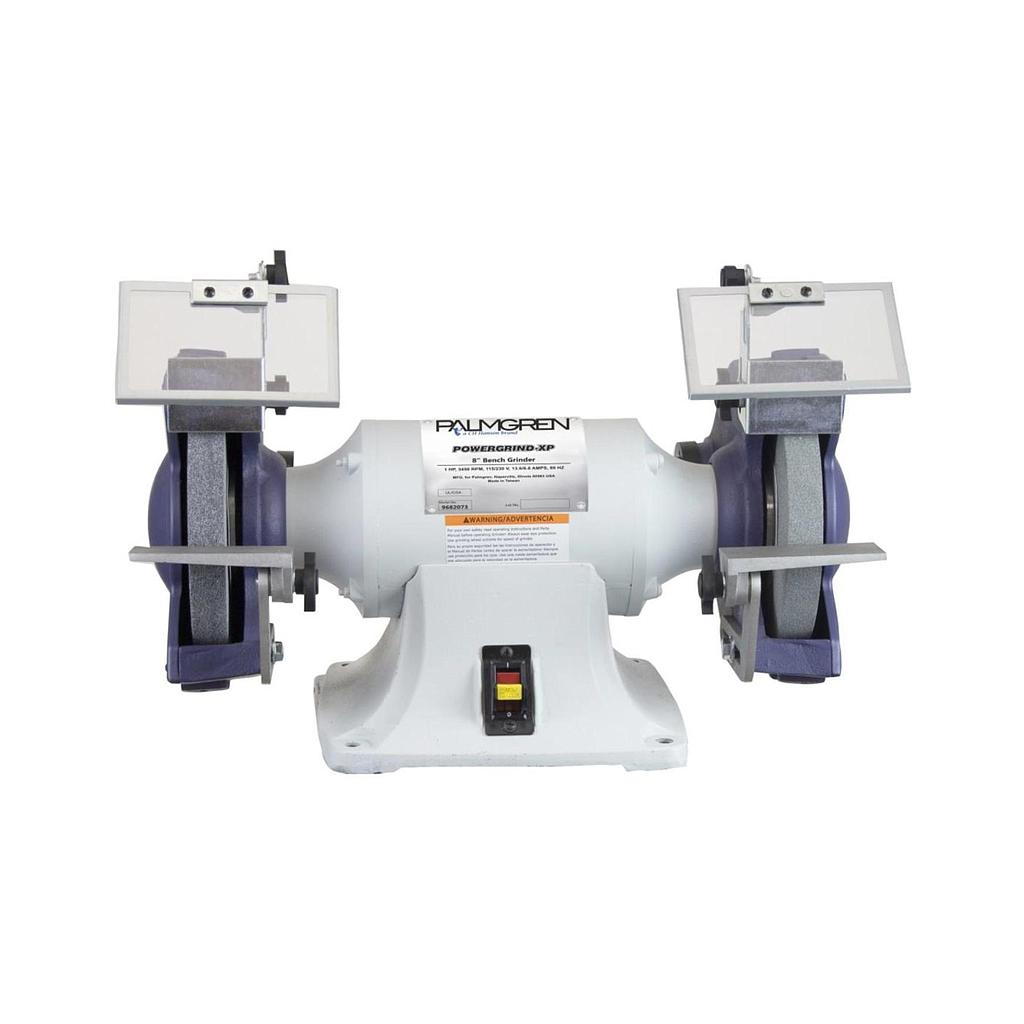 8&quot; PALMGREN BENCH GRINDER W/DUCT COLLECT, 1 HP 220/440V 3PH, MODEL#9682074