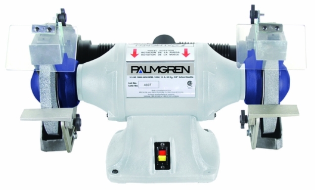 10&quot; PALMGREN GRINDER W/DUST COLLECT, 1HP, 3PH, MODEL#9682102, NEW