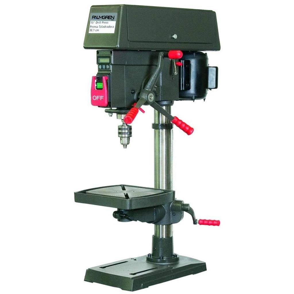 12" PALMGREN 16-SPEED BENCH TOP STEP PULLEY DRILL, MODEL#9680150, NEW