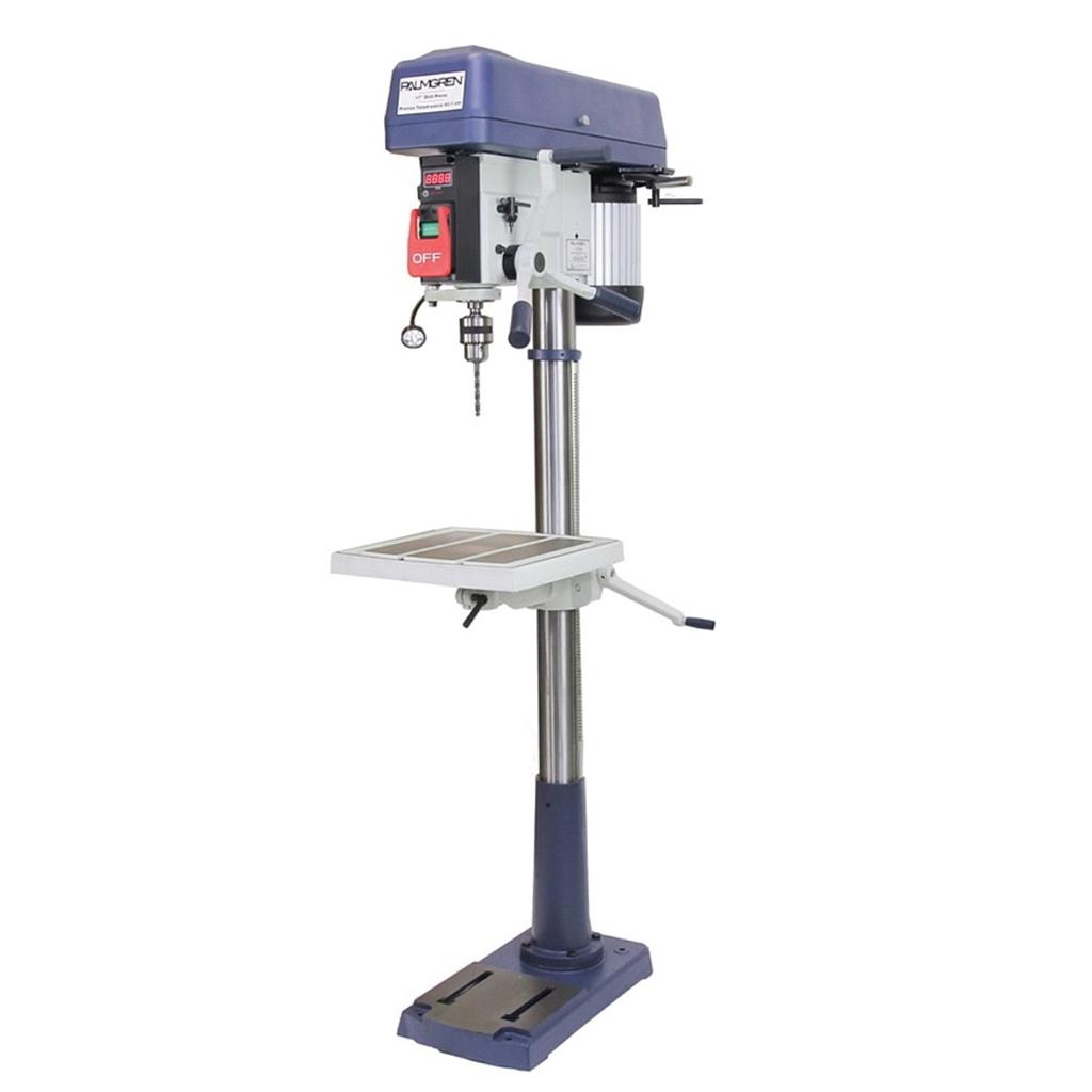 17&quot; PALMGREN 16-SPEED FLOOR MODEL STEP PULLEY 3 PHASE, MODEL#9680178, NEW