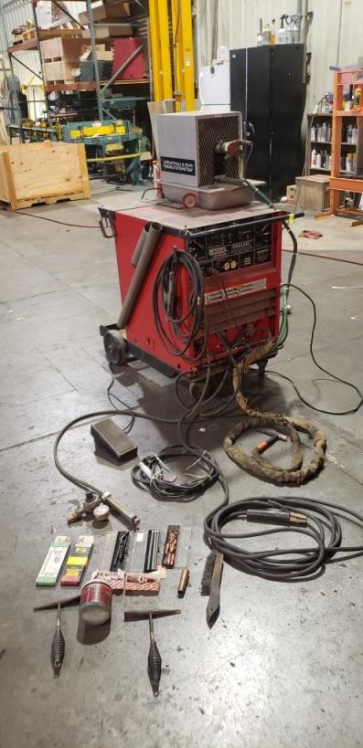 LINCOLN TIG WELDER, MODEL# TIG 250/250, 220V, SINGLE PH, USED