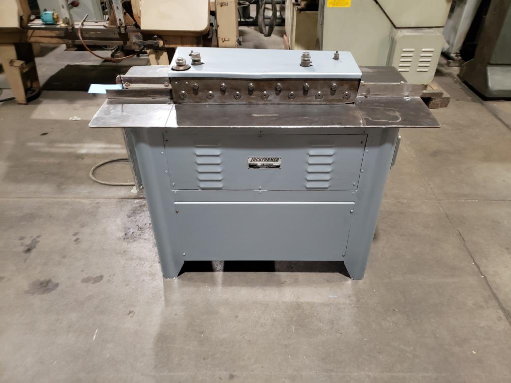 7 STND, LOCKFORMER 18 GAUGE LARGE PITTSBURG &amp; 3-IN-1 TAP-IN ROLLFORMER, USED