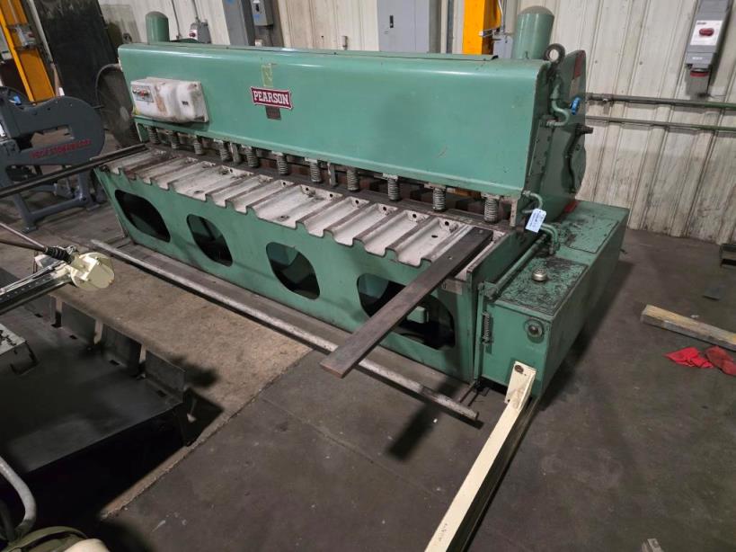 1/4" x 10', PEARSON HYDRAULIC SHEAR, USED