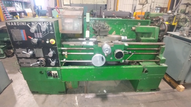 15" x 40" cc, NARDINI ENGINE LATHE, MODEL#ND 1540 E, USED