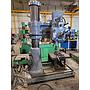 3' x 9", CARLTON RADIAL DRILL, BOX TABLE, VISE, USED
