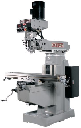 [2211] KENT, MANUAL MILL W/FREQ.DRIVE HEAD, MODEL#KTM-3VKF **NEW**