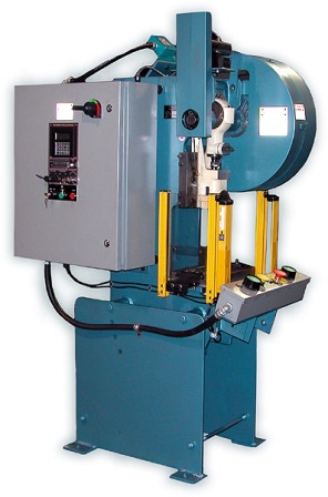 10 Ton, AZIMUTH OBI SINGLE-CRANK PUNCH PRESS, AIR CLUTCH & BRAKE **NEW**