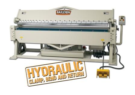12 Ga. x 8', BAILEIGH HYDRAULIC BOX & PAN BRAKE, MODEL#BB-9612H **NEW**