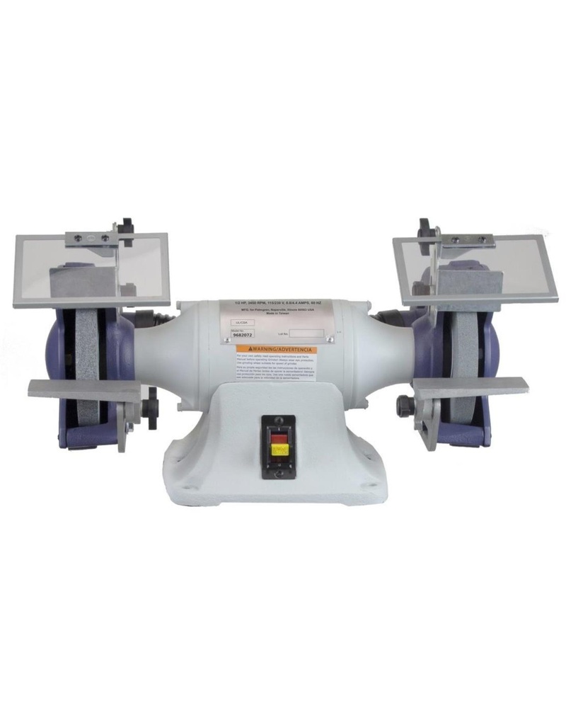 6" PALMGREN 1/2HP GRINDER W/DUST COLLECT, MODEL#9682072, NEW