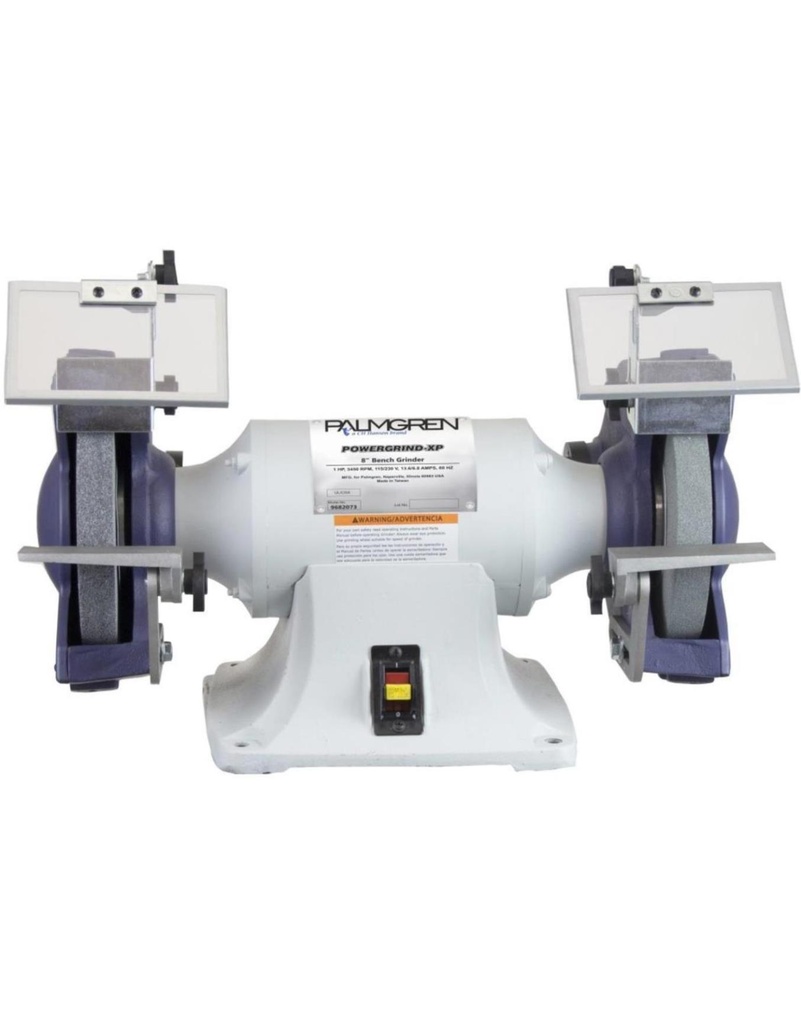 8" PALMGREN 1HP GRINDER W/DUST COLLEC, MODEL#9682073, NEW