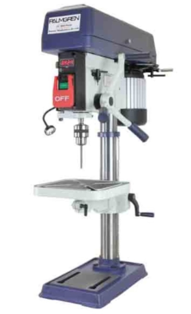 15" PALMGREN 16-SPEED BENCH TOP STEP PULLEY DRILL, MODEL#9680157, NEW