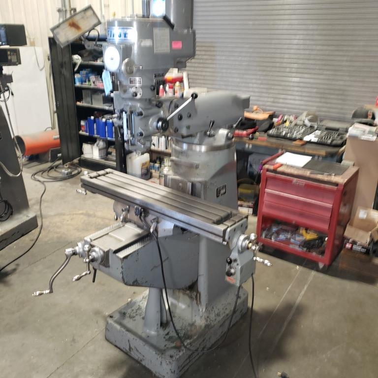 LMV, SHARP FIRST VARI-SPEED VERTICAL MILL, 9X42 TBL, MODEL#LMV, USED