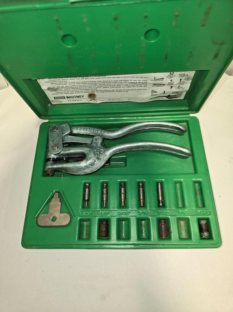 ROPER WHITNEY, #5 JR PUNCH W/TOOLING, USED