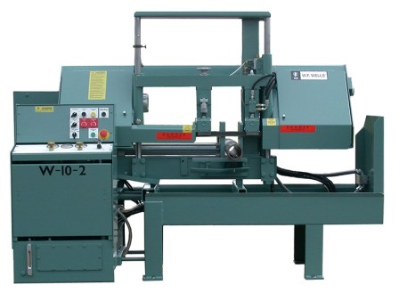 [8874] 10" x 17", WF WELLS SEMI-AUTO TWIN-POST BANDSAW, MODEL#W-10-2, NEW