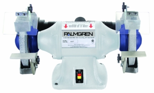 10&quot; PALMGREN GRINDER W/DUST COLLECT, 1HP, 1PHASE, MODEL#9682101, NEW