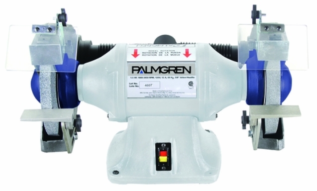 10&quot; PALMGREN GRINDER W/DUST COLLECT, 1HP, 3PH, MODEL#9682102, NEW