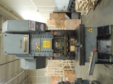 150 Ton, ROUSELLE GEARED OBS GAP FRAME PRESS, MODEL#G1-150, USED