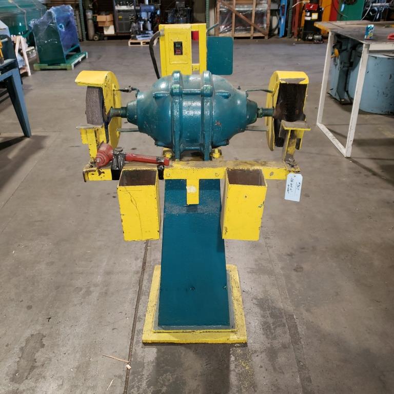 FLOOR MODEL, 12&quot; BALDOR DOUBLE END GRINDER, SINGLE PHASE, ON STAND, USED