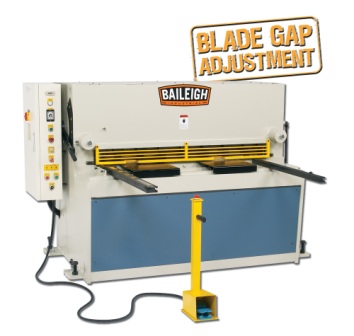 8 Ga. x 52", BAILEIGH HYDRAULIC PLATE SHEAR, MODEL#SH-5208-HD **NEW**