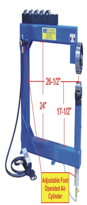 ENGLISH WHEEL, MITTLER BROS, AIR ADJUSTABLE, MODEL#2910 **NEW**