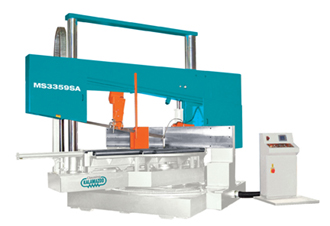 33.5&quot;, CLAUSING KALAMAZOO SEMI-AUTO HYD SWIVELHEAD TWIN-COLUMN MITRE, #MS3359SA