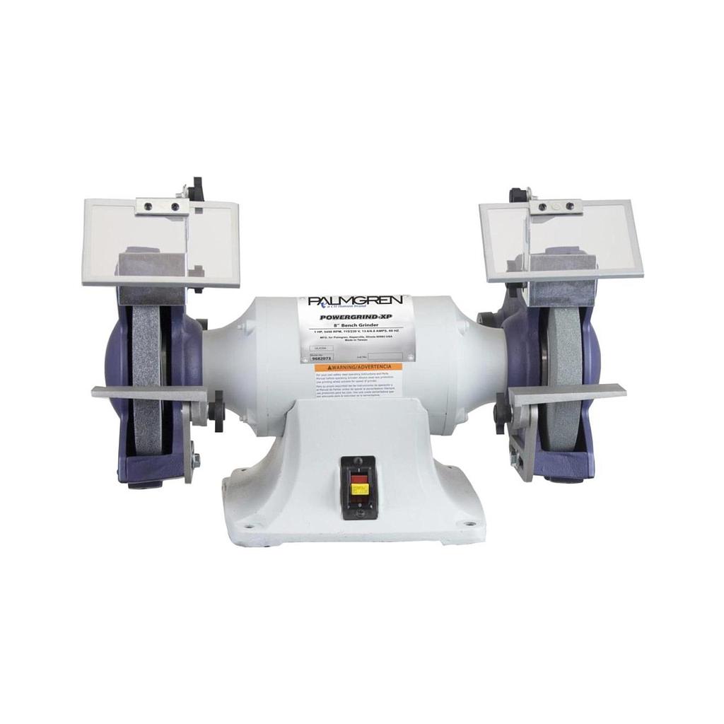 8" PALMGREN 1HP GRINDER W/DUST COLLEC, MODEL#9682073, NEW