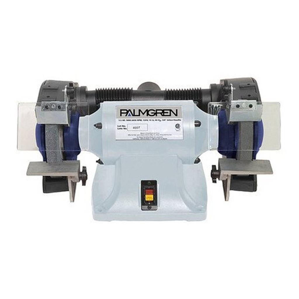 8&quot; PALMGREN BENCH GRINDER W/DUST COLLECT, 115/230 1PH, MODEL#9682081, NEW