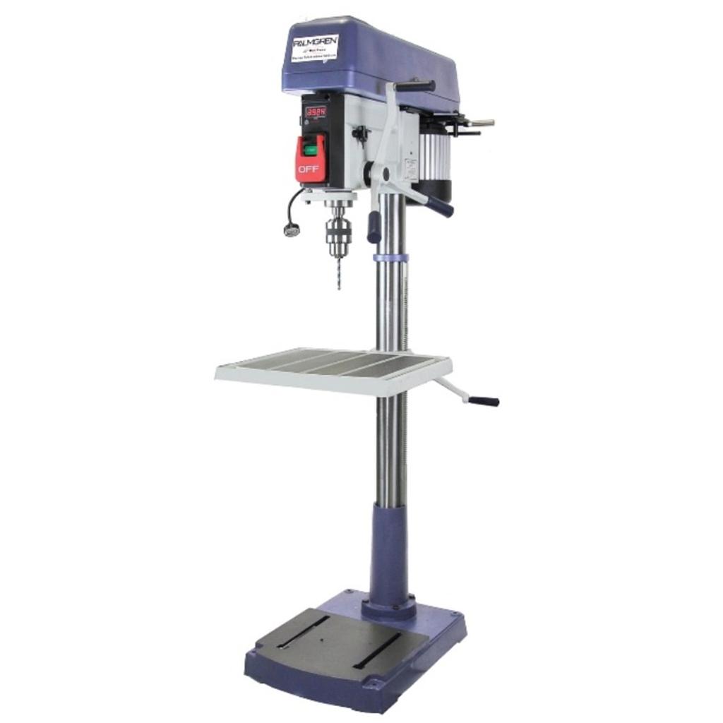 20" PALMGREN 16-SPEED FLOOR MODEL DRILL PRESS 1 PH, MODEL#9680209, NEW