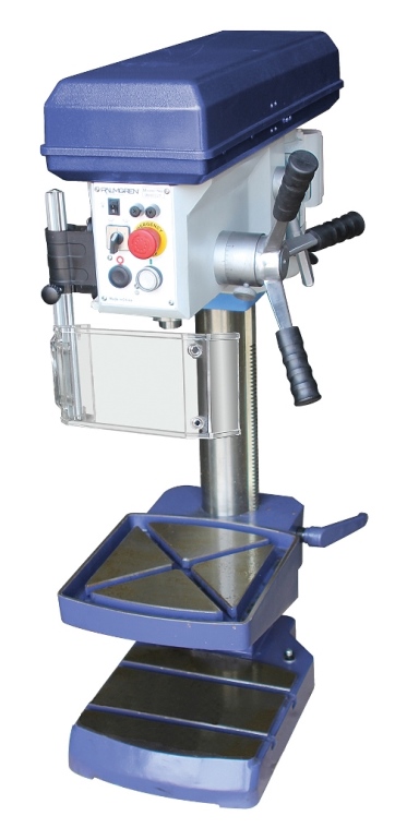 13" PALMGREN 7 SPEED BENCH STEP PULLEY DRILL PRESS 115V, MODEL#9680221