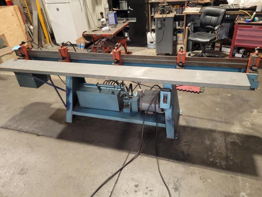 10' LOCKFORMER SPEEDNOTCHER MACHINE EQUIPPED WITH (5) NOTCH HEAD, USED
