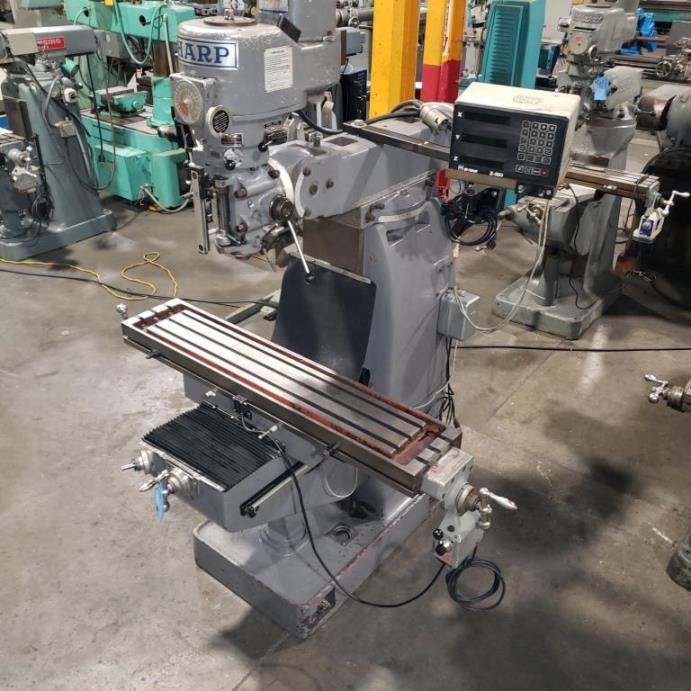 LMV, SHARP VARI-SPEED VERTICAL MILL, 9X42 TBL, USED