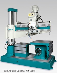 49.2"Arm x 11.81"Column, CLAUSING RADIAL DRILL, MODEL#CLC1250H, Ind clamping