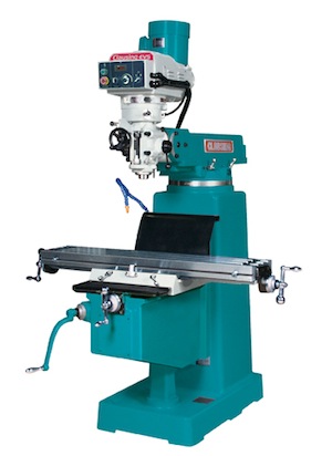 CLAUSING, VERTICAL ELECTRONIC VARI-SPD MILL, 11"X58", 4HP, MODEL#500EVS