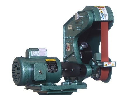 NO. 482, BURR KING 2" X 48" 3-WHEEL BELT GRINDER, MODEL#482, NEW